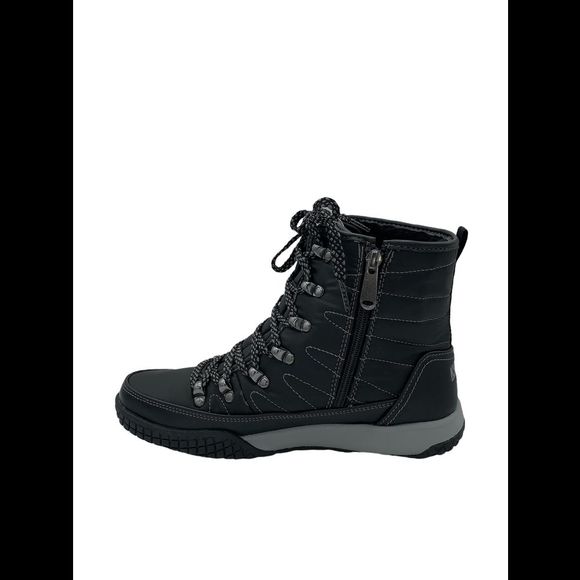 Khombu Waterproof Lace-Up Winter Ankle Boots Alta Black - Medium - Picture 2 of 8